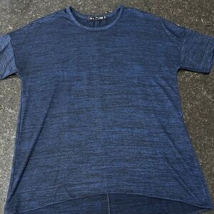 rag‎ & bone Deep Blue Short Sleeve Rayon Top